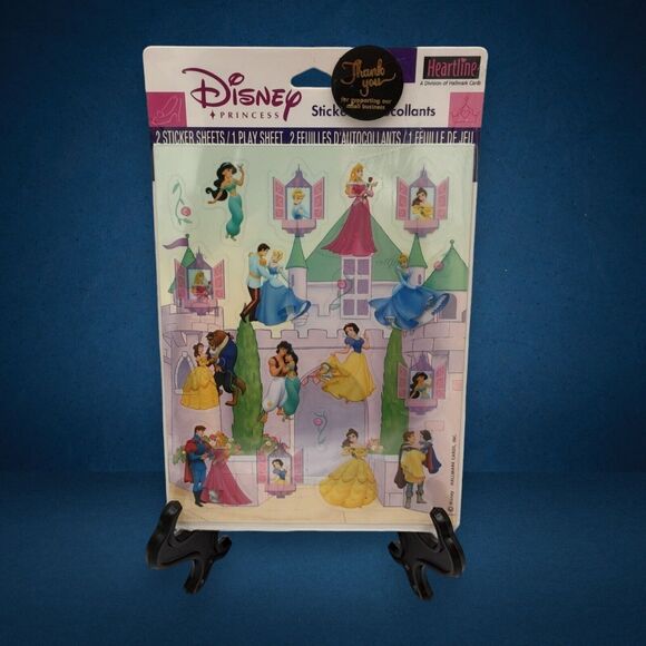 Disney Princess Lot - 5 Minute Stories, Vintage 1996 CD, Magic Towels, Stickers - Picture 9 of 13